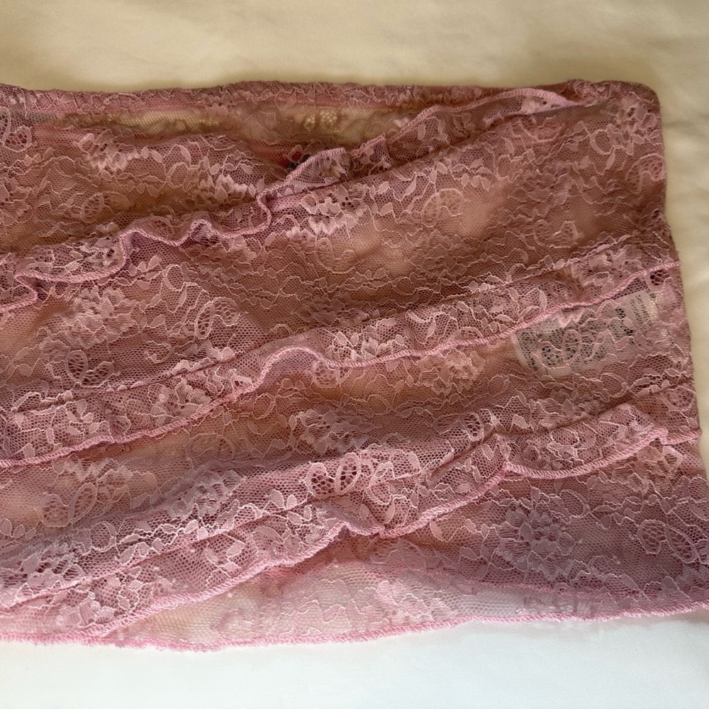Edikted Pink Lace Bandeau Intimate
